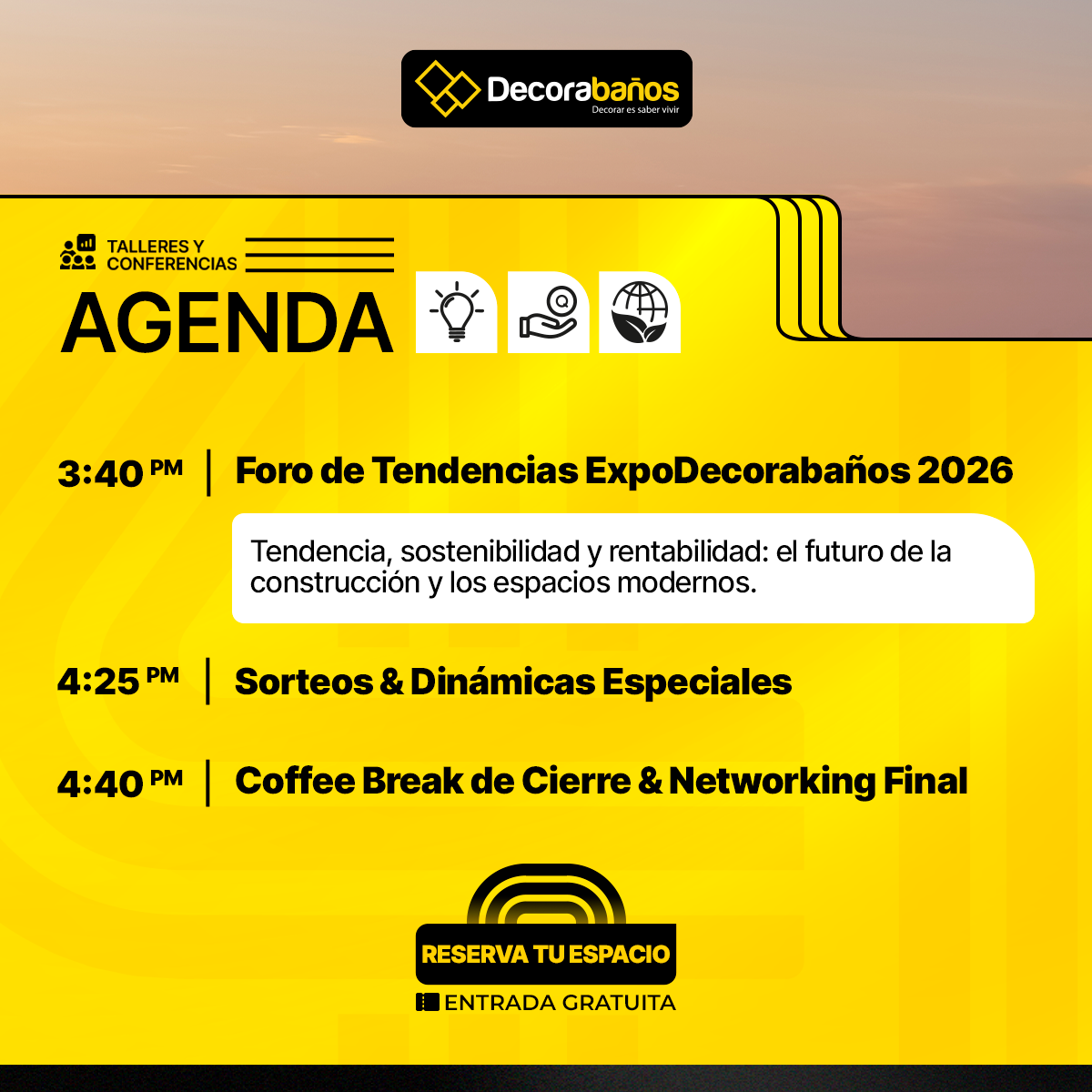Agenda ExpoDecorabaños 2026 — slide 8